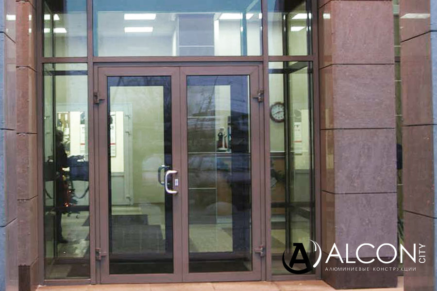 Двери алюминиевые со стеклом в Муроме