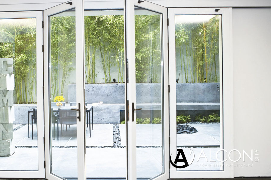 Алюминиевые распашные двери в Муроме
